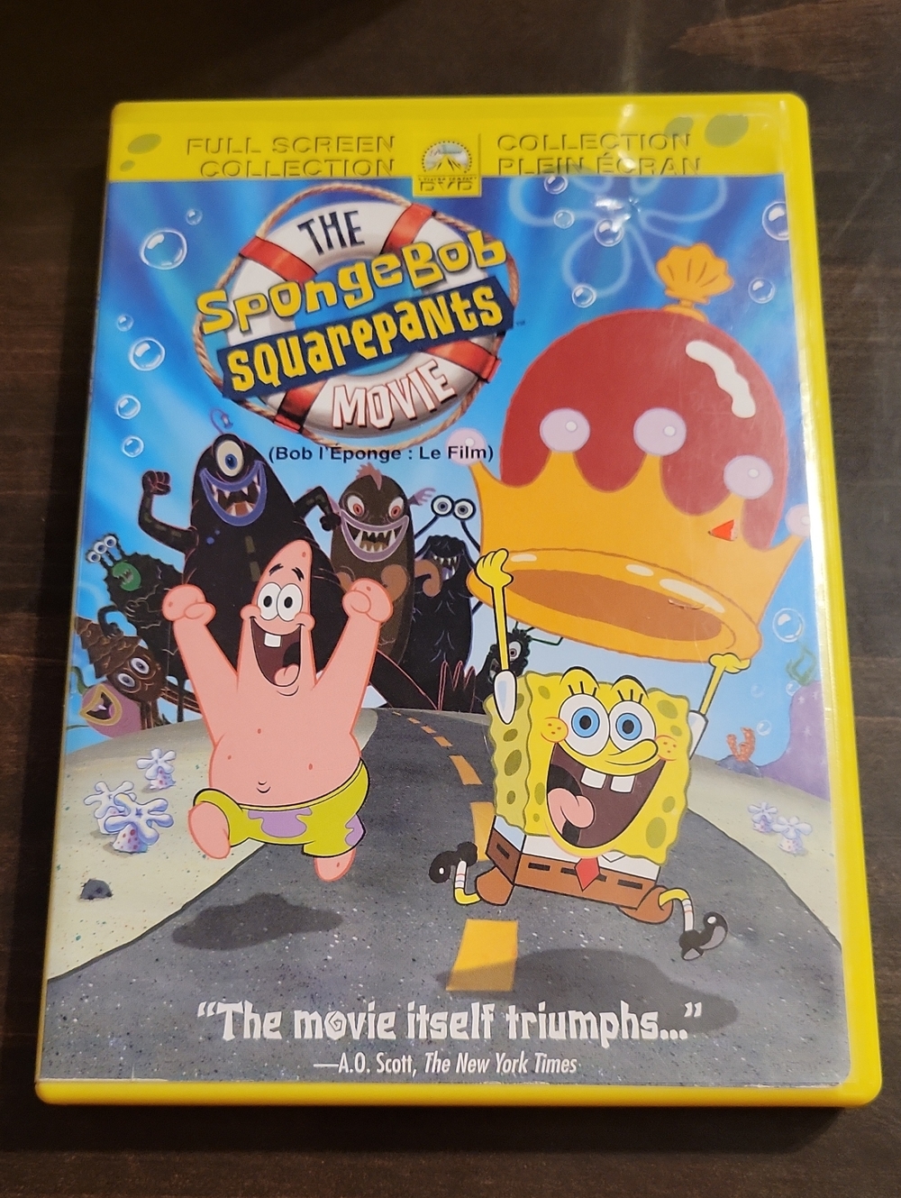 SpongeBob Squarepants Movie DVD — Yellow & Blue Cover